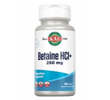 Бетаин HCl Плюс Betaine HCl Plus 250mg - 100 tabs