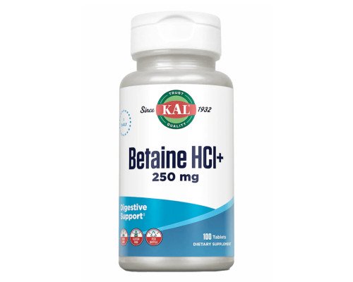 Бетаїн HCl Plus Betaine HCl Plus 250mg - 100 tabs