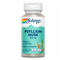 Клетчатка для здоровья кишечника Psyllium Husk 525mg - 100 vcaps