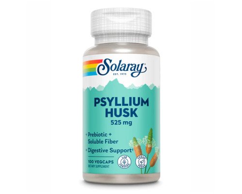 Клітковина для здоров'я кишківника Psyllium Husk 525mg - 100 vcaps