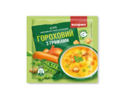 Суп миттєвого приготування - 30x20g Гороховий з грінками