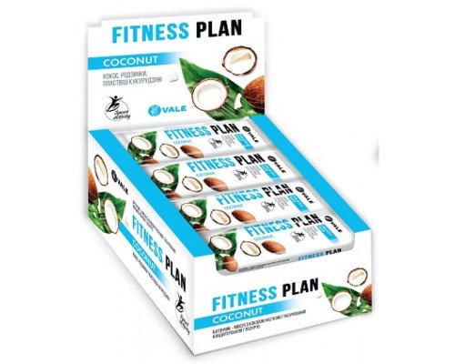 Fitness Plan Muesli Bar - 30x25g Coconut