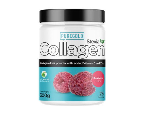 Collagen Stevia - 300g Raspberry