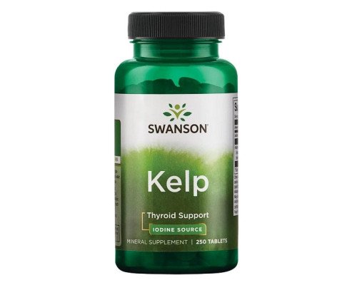 Йод Kelp Iodine Source 225 mcg - 250 Tabs Per Bottle