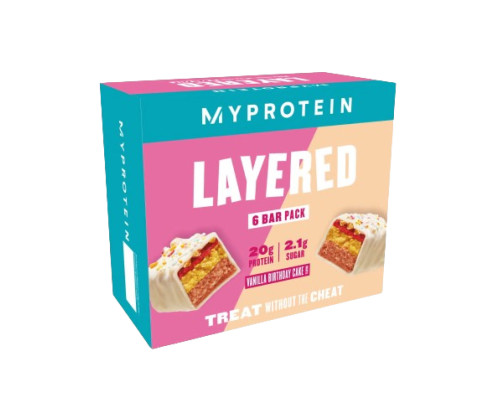 Layered Bar - 12x60g Vanilla Birthday Cake