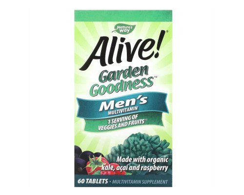 Alive Organic Garden Goodness Men - 60 tabs