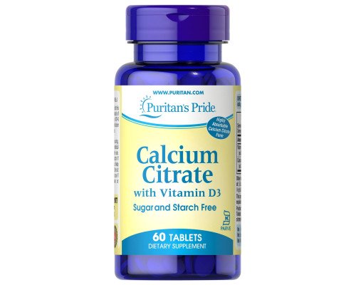 Calcium Citrate with Vitamin D - 60 Tablets