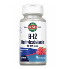 B12 Метилкобаламін ягода Methylcobalamin 1000mcg - 60 tabs Berry