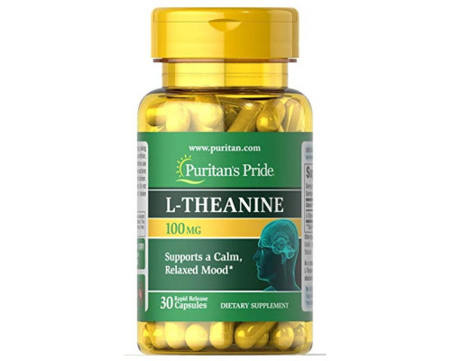 L-Теанін, L-Theanine 100 mg - 30 caps