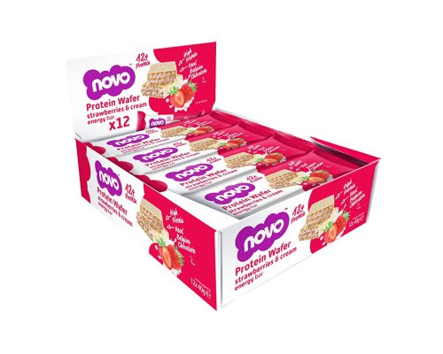 Protein Wafer bar - 12x40g Strawberry Cream