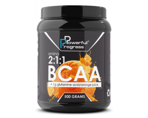BCAA 2:1:1 + Glutamine - 500g Orange