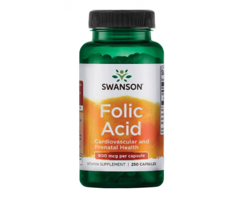 Folic Acid 800 mcg - 250 Caps