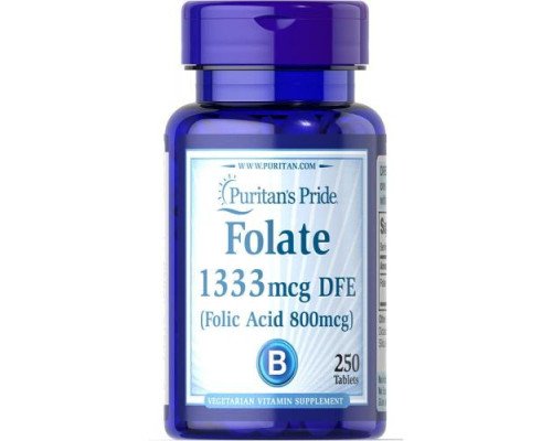 Folate 1333mcg DFE (Folic Acid 800 mcg) - 250 tabs