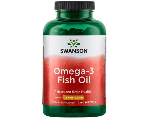 Omega-3 Fish Oil - 150 softgel Lemon