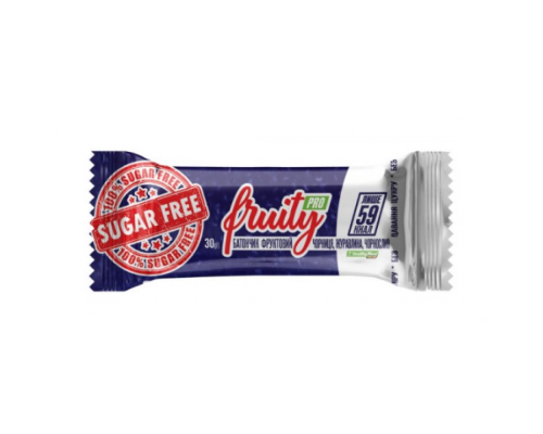 FRUITY Pro sugar free - 20х30g чорниця,журавлина,чорнослив