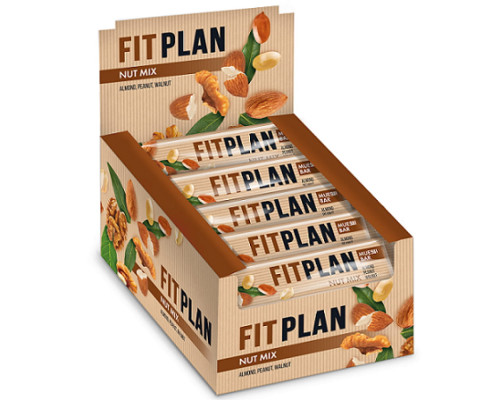 Fitness Plan Muesli Bar - 30x30g Nut Mix