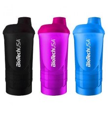 Shaker Wave - 600ml plus 250ml plus 100ml Black-smoked
