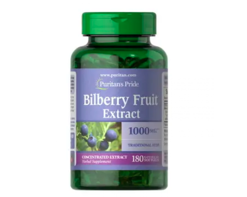 Bilberry 4:1 Extract 1000 mg - 180 softgels