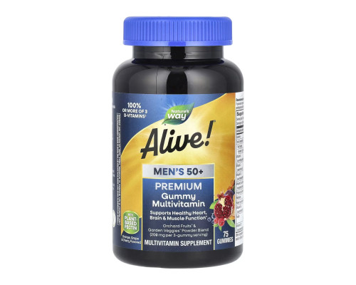 Alive!® Men's 50+ Gummy - 75 gummies