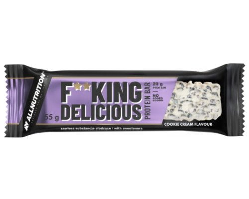 F**king delicious Protein Bar - 55g White Chocolate Cookies cream (Поштучно)