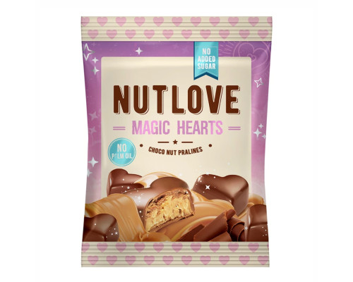 Nut Love Magic Hearts - 100g Choco Nut Pralines