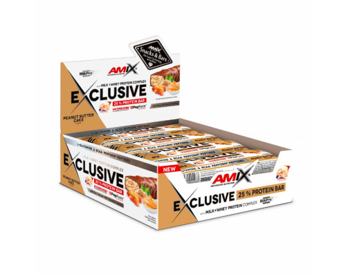 Exclusive Protein Bar - 12x85g Peanut Butter Cake