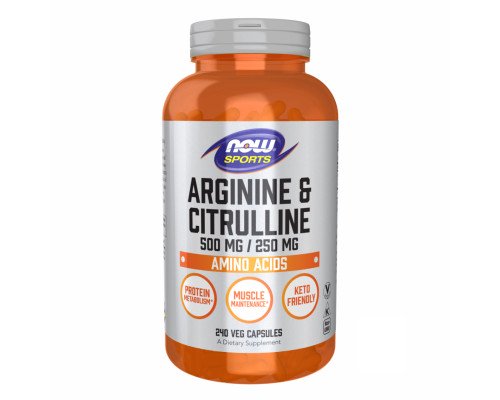 Arginine Citrulline 500mg/250mg - 240 vcaps