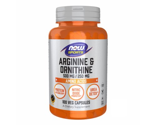 Аргінін і орнітин  Arginine/Ornithine - 100 vcaps