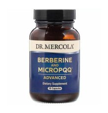 Берберин и микроPQQ, Berberine and MicroPQQ, Dr. Mercola, 30 капсул