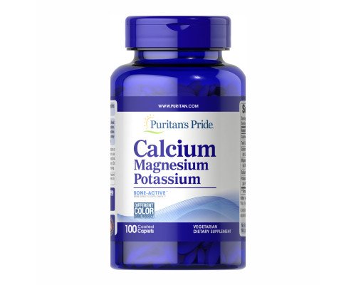 Calcium Magnesium and Potasium - 100 caps