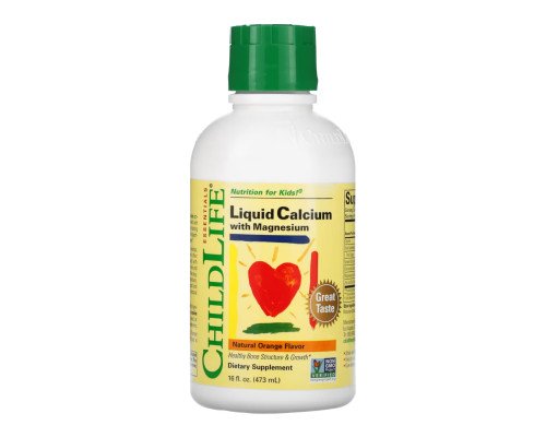 Calcium with Magnesium Liquid - 473 ml Orange