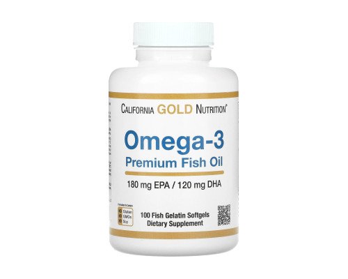 Omega-3 Premium Fish Oil 180mg - 100 softgels