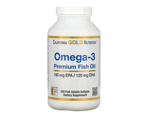 Omega-3 Premium Fish Oil 180mg - 240 softgels