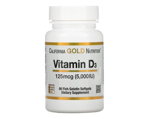 Vitamin D3 125mcg(5000IU) - 90soft