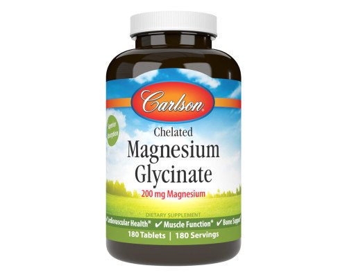 Магний глицинат Chelated Magnesium Glycinate - 180 tabs