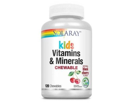Children's Chewable Vitamins and Minerals - 120 chewables Black cherry