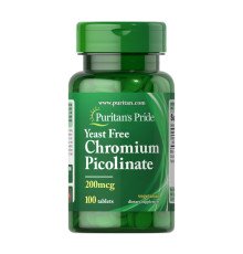 Chromium Picolinate 200 mcg Yeast Free - 100 tabs