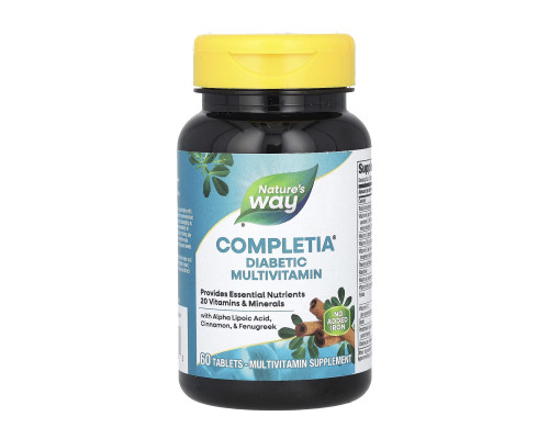 Completia Diabetic (Iron-Free) - 60 tabs