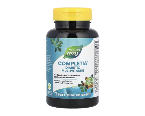 Completia Diabetic (Iron-Free) - 90 tabs