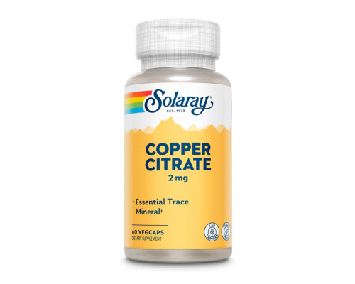 Медь цитрат Copper Citrate 2mg - 60 vcaps