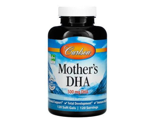 ДГК для мам, Mother's DHA 500 mg - 120 капсул