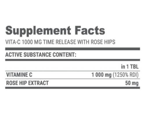 Vita C 1000 Time Release - 100tabs