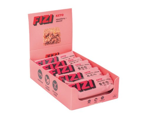 KETO Protein Bar - 10x45g Strawberry + Almond