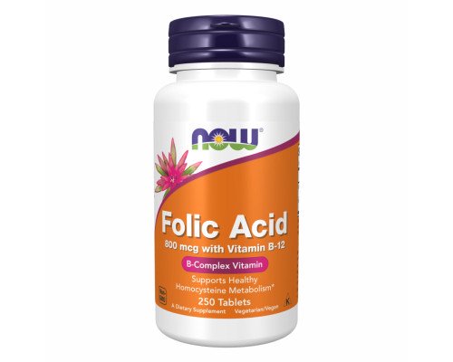 Folic Acid 800mcg - 250 tabs