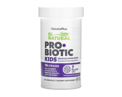 Пробіотики для дітей Gi Natural Probiotic Kids - 30 chewables