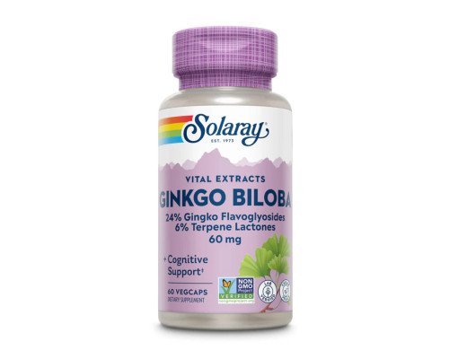 Гінкго білоба Ginkgo Biloba Leaf Extract 60mg - 60 vcaps