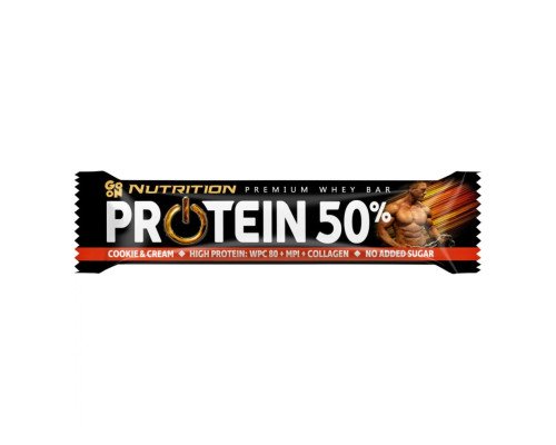 Protein Bar 50% - 24x40g Cookie Cream