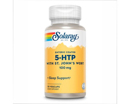 5-HTP і звіробій Guaranteed Potency 5-HTP + St. John's 100mg - 30 vcaps