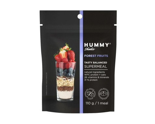 Hummy Shake Tasty Balanced Supermeal - 110g Forest Fruits