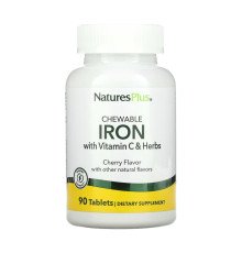 Залізо хелатне з вітаміном С Iron 27 mg with Vitamin C Herbs - 90 tabs